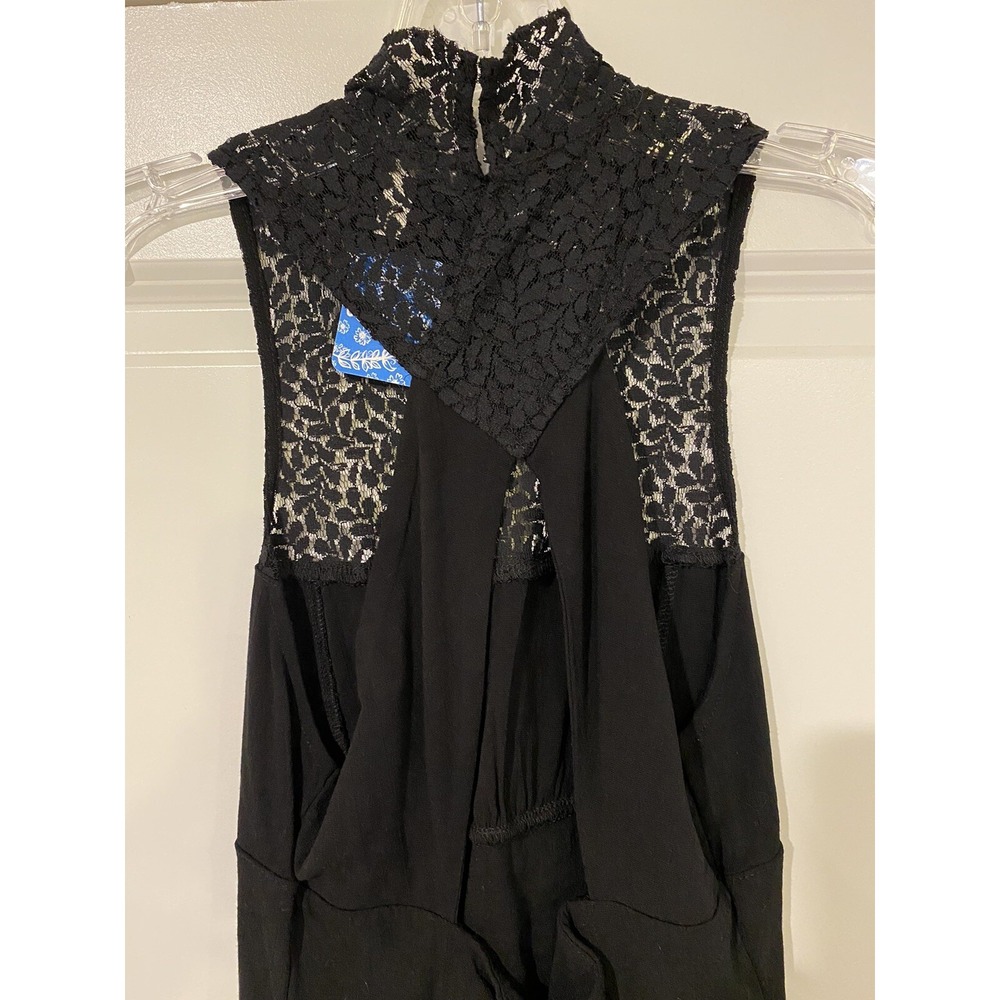 Free People Intimately One Adella Slip Woman Mini Lace Dress in Black S NWT $88 - Picture 5 of 12